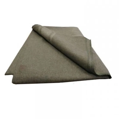 OUTBACK 90% Wool Blanket 157 x203cm Olive Military Cadets Blanket - image 1 of 2