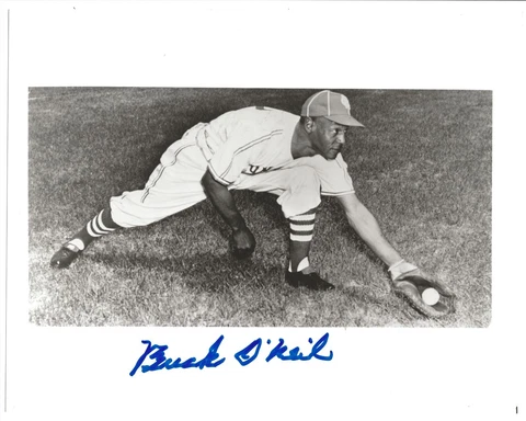 Buck O'Neil, Kansas City Monarchs, Negro Leagues baseball signed 8x10 photo Cover