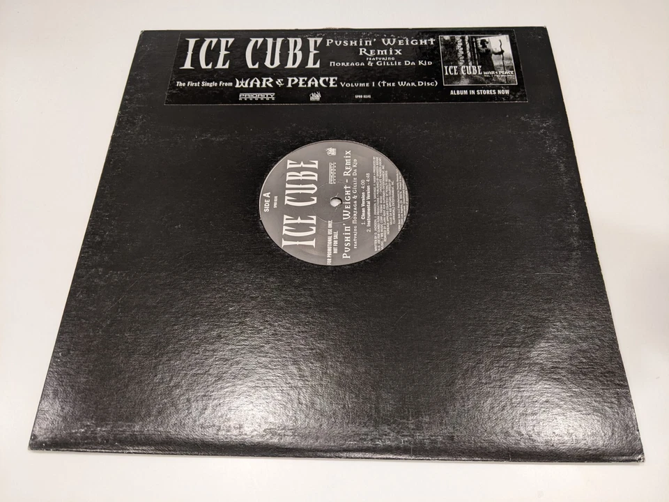 Ice Cube "Pushin' Weight Remix"  Feat. Noreaga Vinyl 12" PROMO Single (NM disc) - Image 1 of 1