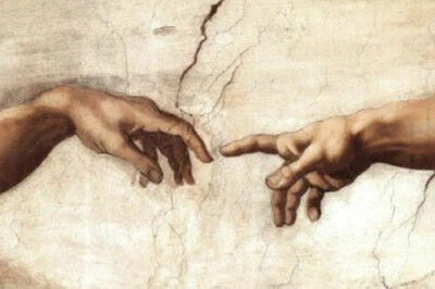CREATION HANDS - MICHELANGELO Poster Popular Premium Quality Choose your Size - Image 1 of 2
