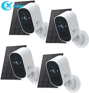 4PK Solar Battery Powered Camera 1080P Wireless WiFi Security Camera System - Picture 1 of 10
