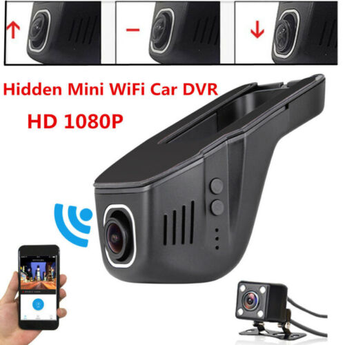 Black 1080P Car WiFi Hidden DVR Camera DashCam Video Recorder
