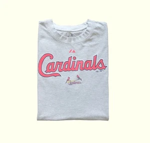 MLB ST LOUIS CARDINALS BASEBALL Y2K VTG SLEEVELESS T SHIRT MAJESTIC 2010 SZ 2XT - Picture 1 of 6