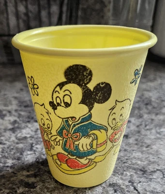 RARE Disney Mickey & Donald Plastic Bathroom Toothbrush Rinse Cup - Image 1 of 3