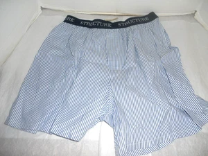 Structure Boxershorts Large - blau-weiß gestreift groß New Old Stock - Bild 1 von 2
