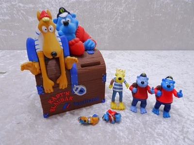 6 tlg. Konvolut Käpt´n Blaubär Hein Blöd Spardose Figuren Pencil Topper Vintage  - Bild 1 von 4
