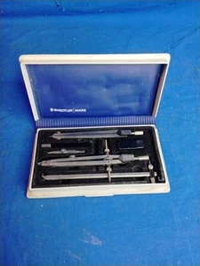 Vintage Staedtler Mars Compass Set w/Hard Case - Picture 1 of 6