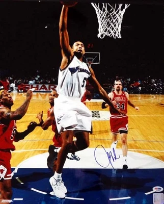 Juwon Howard Autographed Signed 16x20 Photo Washington Wizards PSA/DNA #T14652 - Image 1 of 3