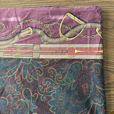 RARE Ralph Lauren Home ASCOT Paisley Queen Flat Sheet - Image 1 of 4