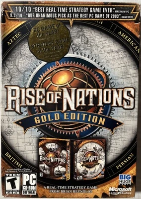 Rise of Nations: Gold Edition (PC, 2004) Big Box Retail COMPLETE *FREE SHIPPING* - Image 1 of 4