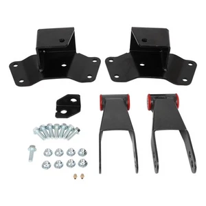 For 1988-1998 Chevy GMC 1500 C15 K15 Truck Rear 4" Drop Kit Shackles & Hangers - Picture 1 of 12