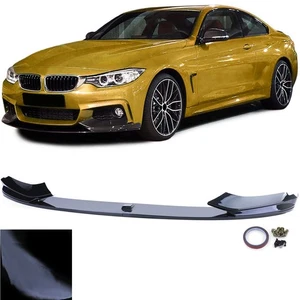 BMW F32 F33 F36 2013- Spoiler anteriore lip sotto paraurti nero lucido - Foto 1 di 1