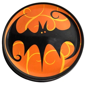 New Halloween 4 Small 8" Desert Plates Bats Target Melamine - Picture 1 of 6