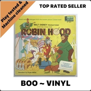 Walt Disney Story & Songs From Robin Hood Vinyl Record 3810 Roger Miller EX / VG - Picture 1 of 6