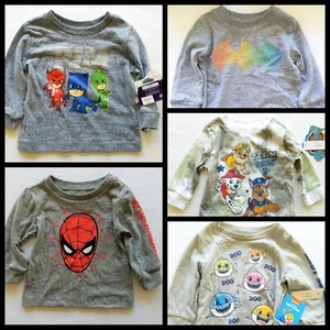Camisas para niños pequeños 12m 18m 2T PJ Máscaras Batman Bebé Pata de Tiburón Patrulla - Imagen 1 de 34