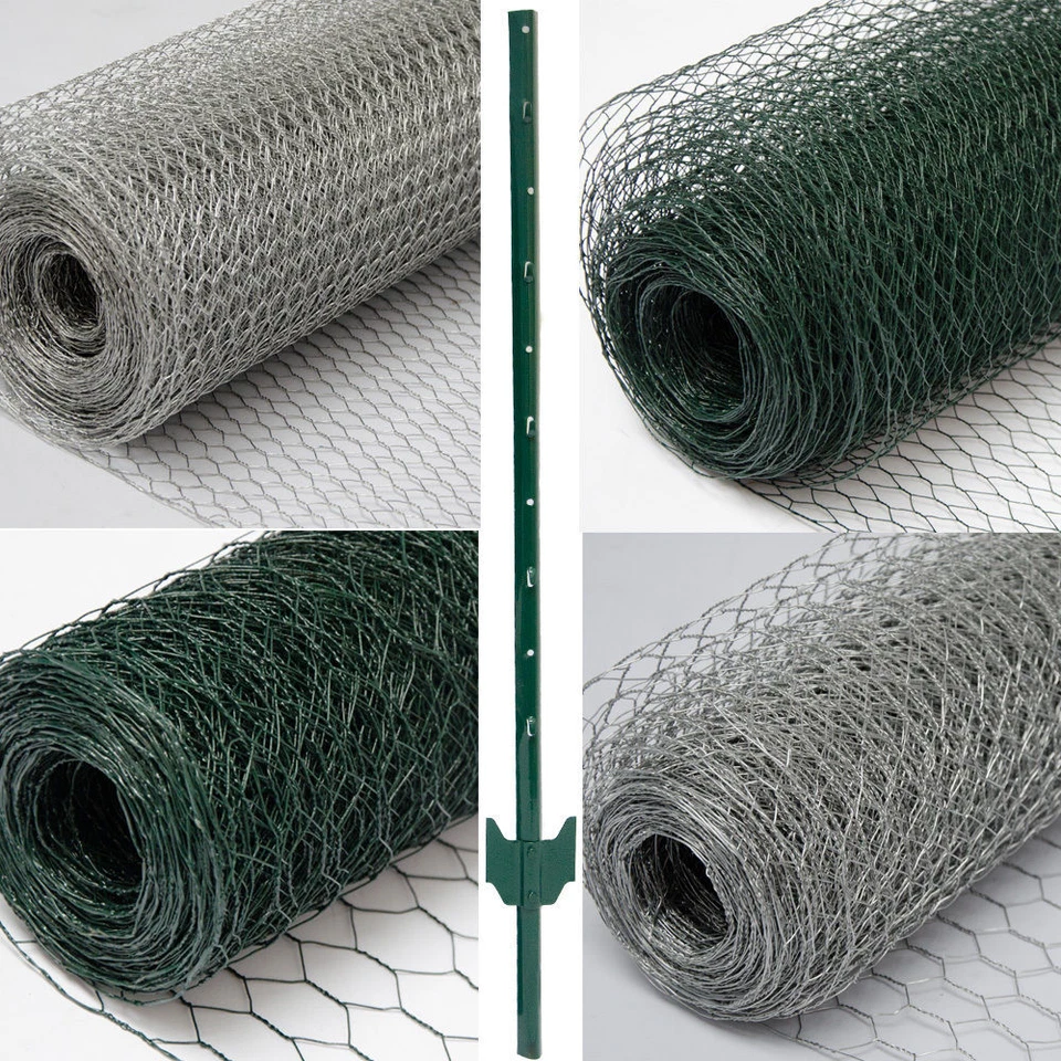 NIEDERBERG METALL Maschendrahtzaun 25m Zaun Volierendraht Verzinkt Drahtgitter Sechseckgeflecht