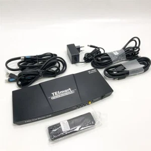 TESmart Dual Monitor 2x2 HDMI+DisplayPort KVM Switch 4K@60Hz 4:4:4 Ultra HD 2 - Afbeelding 1 van 6