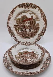 Johnson Brothers Heritage Hall Bread Plate Set 6.25” and Dessert Bowl - Picture 1 of 8