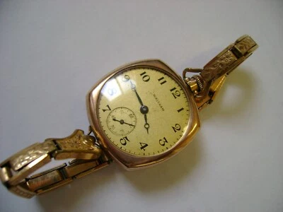 VINTAGE DECO WIND UP WALTHAM 1922  ,RUN GREAT,CASE SIZE 27 MM DIAMETER - Imagem 1 de 4