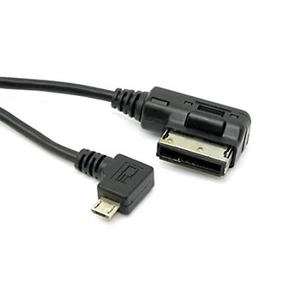 System-S Coche Multimedia En Aux Flash Drive Cable Male Para Micro USB 90° Dcha - Imagen 1 de 4