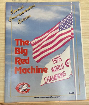 1995 CINCINNATI REDS Special Commerorative Edition Yearbook/Program 1975 - Image 1 of 3