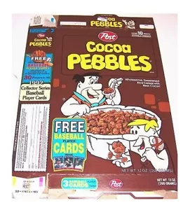 1992 Cocoa Pebbles Cereal Box ee056 - Picture 1 of 1