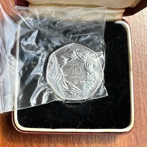 50p Münze 1973 im original FFE Etui. - Bild 1 von 5