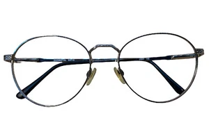 Eyeglass Frames Round Gunmetal Wire 53-19 US37  145 Specs Reading Silver-Color - Picture 1 of 10