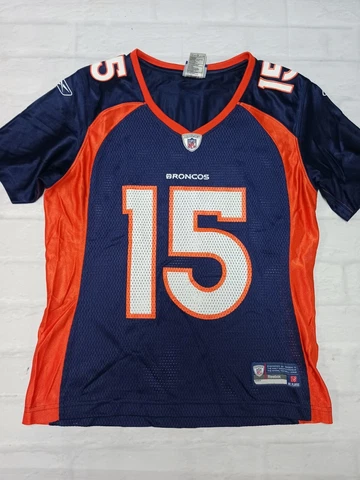 Reebok NFL Denver Broncos Jersey 15 Tebow in Blue Size S Cover