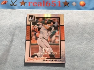 2014 Donruss BRANDON BELT Refractor-Foil /17 | Home Runs 2013 SSP | Giants - Picture 1 of 6