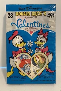 Vintage Walt Disney’s 28 Donald Duck’s Playmates Valentinstag Karten Neu versiegelt - Bild 1 von 9