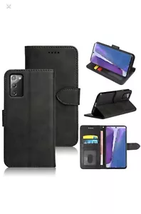 Leather Wallet case Credit Card Holder, Phone case for Samsung S20 - Picture 1 of 6