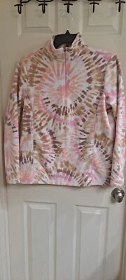 Lands' End Sweater, Young Girls Size 14-16, Fleece Pullover, EUC  - Image 1 of 4