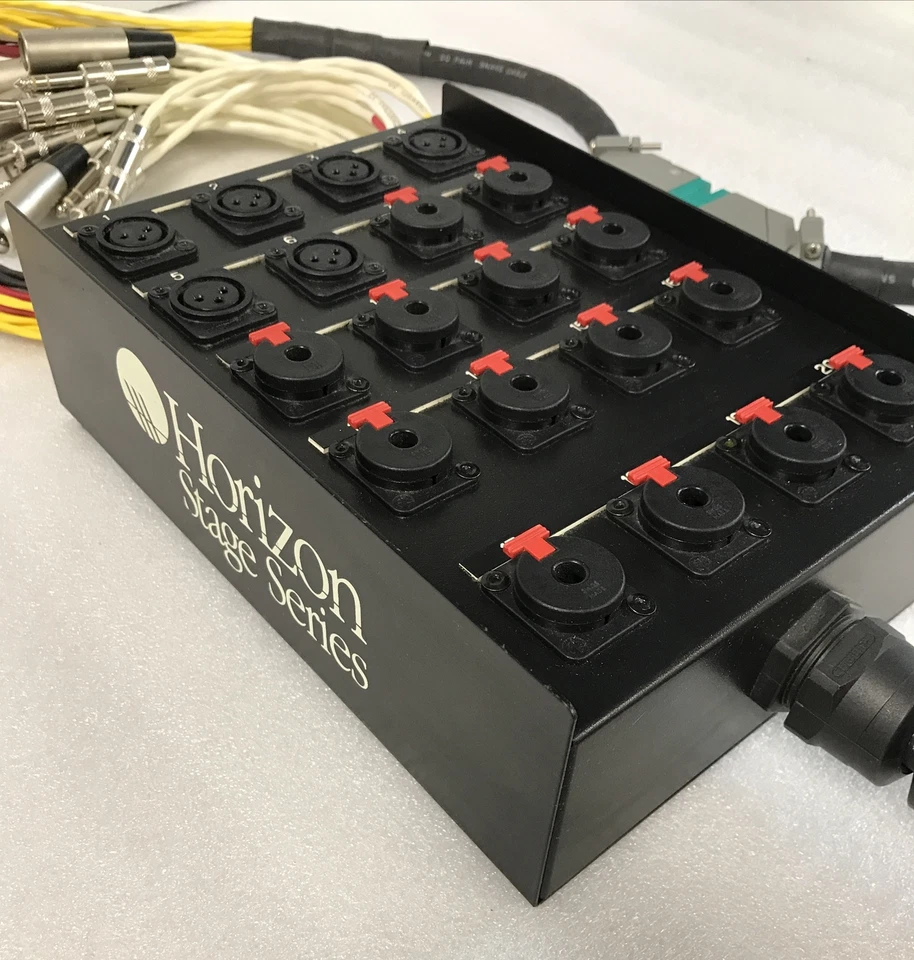 HORIZON STAGE SERIES 20-Channel Snake Box 6 XLR - 14 1/4" TRS 25 ft CABLE/SNAKE! - Image 1 of 4