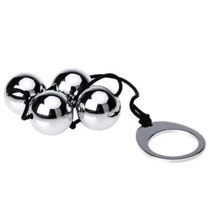 Utimi Stainless Steel Anal Balls x 4 Hell's Couture - Picture 1 of 3