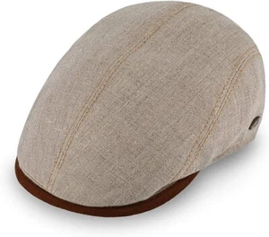 Fiebig® Gorra Planas De Lino Con Protección UV Beige Nueva Tendencia - Imagen 1 de 3