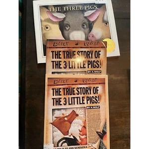 3 Children Books for Youth Second Grade Chapter Books -Three Little Pigs M1b - Imagen 1 de 8