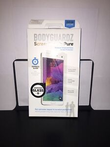 New BodyGuardz Pure Tempered Glass Screen Protector for Samsung Galaxy Note 4 !!