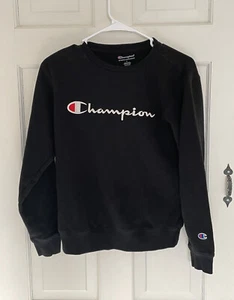 Champion Sweatshirt Boy’s Size L Large Youth Black - Picture 1 of 4