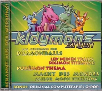 Kidymons singen + Bonus - CD, Digimon, Dragonball, Pokemon, Sailer Moon u.v.m. - Bild 1 von 2