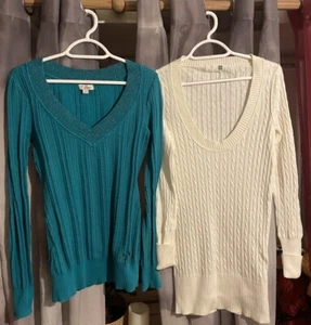 Guess and Gap knitted tops women's mix cotton/ cashmere,size Medium - Picture 1 of 9