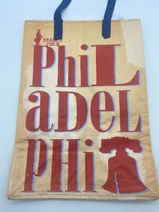 Trader Joes Reusable Grocery Shopping Tote Bag Philadelphia NWT - Picture 1 of 2