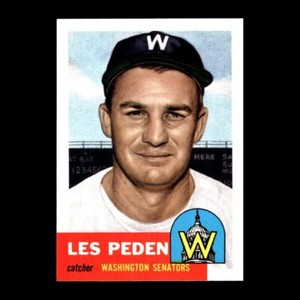 Les Peden 1991 Topps Archives 1953 Rookie Washington Senators #256 NM GM 2