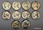 Mixed Silver War Nickel 10 Coin Lot (BU) 09AD