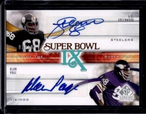 2009 SP Signature L.C. Greenwood / Alan Page Super Bowl IX Autograph /10 #SB-GP - Picture 1 of 2