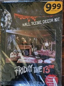 Y2k Freitag der 13. Jason Voorhees Halloween gruselige Szene Wandabdeckung Set unbenutzt  - Bild 1 von 5