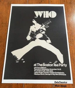 1969 The Who Rock & Roll Band Boston Tea Party 12x16 Concert Poster Cool Graphic - Picture 1 of 2
