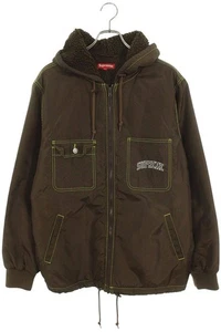 Supreme Size: SizeL 18AW Lined Nylon Jacket Nylon Brown 625052 BS99 Men's - Picture 1 of 3