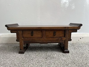 Chinesischer antiker Palisander Altartisch Schrank mit zwei Schubladen Teetisch 案上案 - Bild 1 von 19