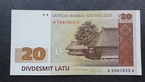 LATVIA 20 latu 1992, P-45,  XF - Picture 1 of 3